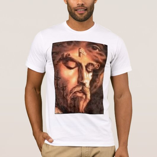 T-SHIRT VISAGES MULTIPLES DE JÉSUS (Devant)
