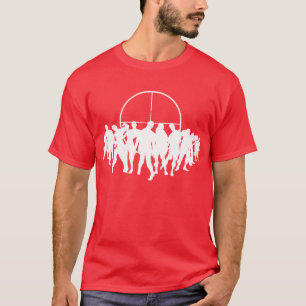 T-shirt visez 4 les zombis principaux - chemise rouge