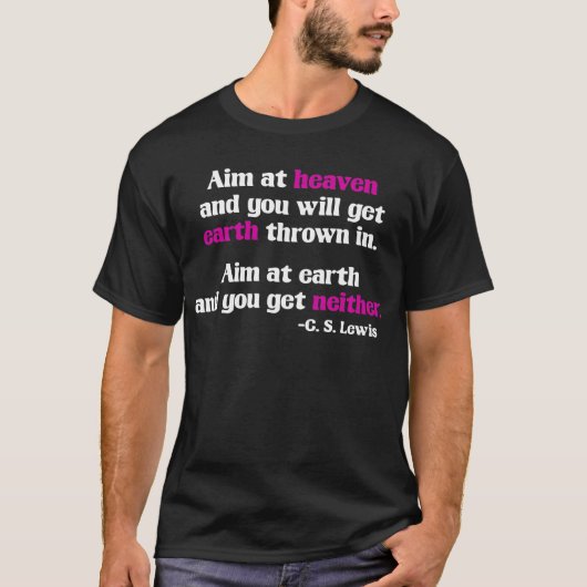 T-shirt Visez Le Ciel (Devant)