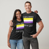 T-shirt Visibility Matters, Non-Binary Pride Flag, Ville (Unisexe)