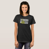 T-shirt Vision Créativité Passion Message caché Je Mange (Devant entier)