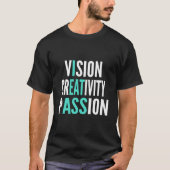 T-shirt Vision Creativity Passion (Devant)