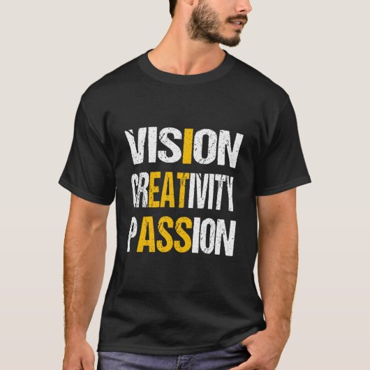 T-shirt Vision Creativity Passion (Devant)