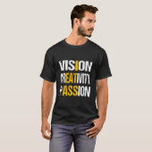 T-shirt Vision Creativity Passion (Devant entier)