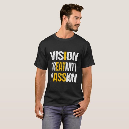 T-shirt Vision Creativity Passion (Devant entier)