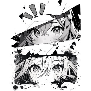 T-shirt Vision manga : Réalité brisée