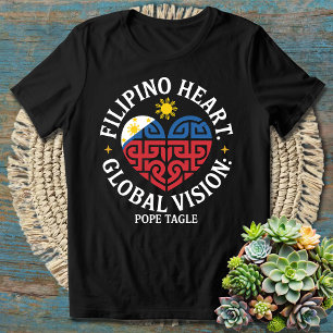 T-shirt Vision mondiale du cœur philippin Pape Tagle