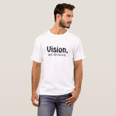 T-shirt Vision, pas division blanc (Devant entier)
