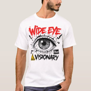 T-shirt Visionnaire Wide Eye Vêtements de Rue Graphique Br
