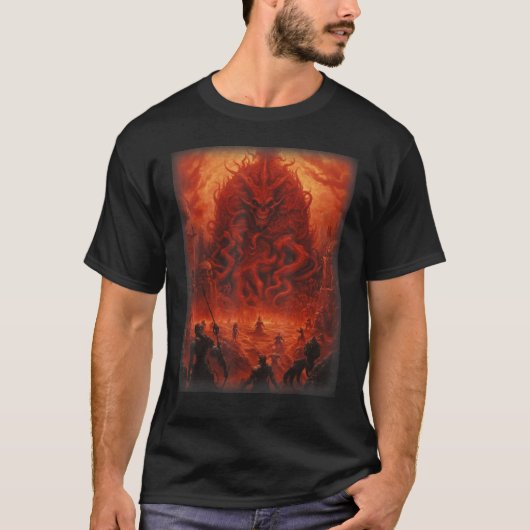T-shirt Visions de l'enfer Satan Devils Démons Monster Ske (Devant)