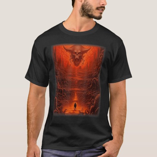 T-shirt Visions de l'enfer Satan Devils Démons Monster Ske (Devant)