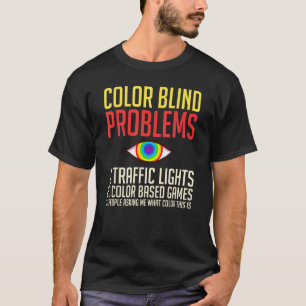 T-shirt Visions des lunettes de test de couleur aveugle