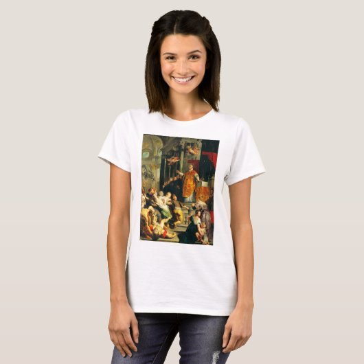 T-shirt Visions d'Ignace par Peter Paul Rubens (Devant entier)