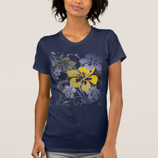 T-shirt Visions tropicales (en bleu)