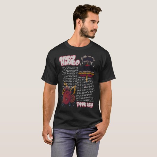 T-SHIRT VISITE 2018 D'ANDY MINEO (Devant entier)