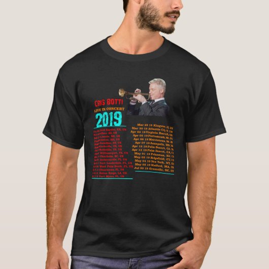 T-SHIRT VISITE 2019 DE CHRIS BOTTI (Devant)