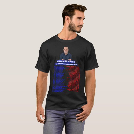 T-SHIRT VISITE 2019 DE PETER FRAMPTON (Devant entier)