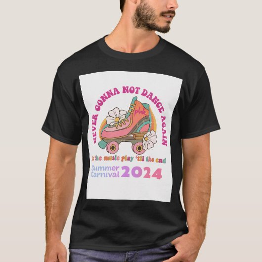 T-shirt Visite carnavalesque estivale rose 2024 Jamais Ne  (Devant)