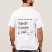 T-shirt visite d'arbre d'entraînement (Dos)