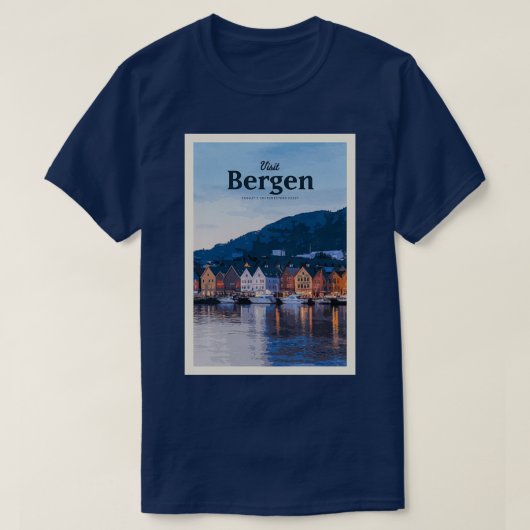 T-shirt Visite de Bergen (Design devant)