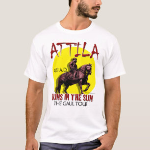T-shirt Visite de "huns d'Attila au soleil" (avant de la
