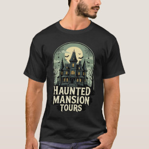 T-shirt Visite de la Maison Hantée Vintage Halloween Vecte