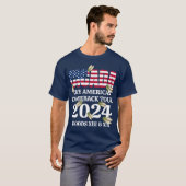 T-shirt Visite de retour 2024 aux États-Unis (Devant entier)