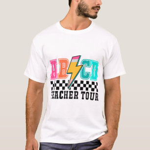 T-shirt Visite d'enseignant ABCD, Retour à l'école, classe