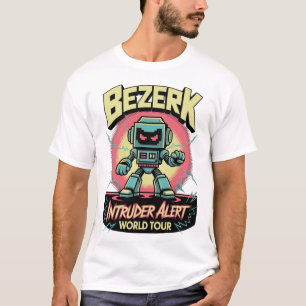 T-shirt Visite Mondiale Alerte Intrus Bezerk Arcade Rétro