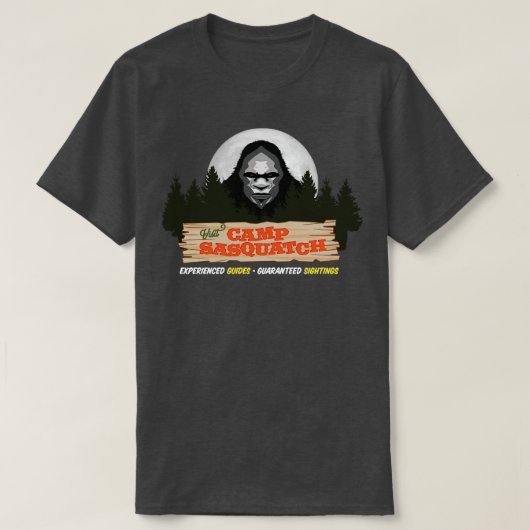T-shirt Visiter Camp Camping Moon Design v1 (Design devant)