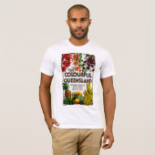 T-shirt Visiter Colorful Queensland (Devant entier)