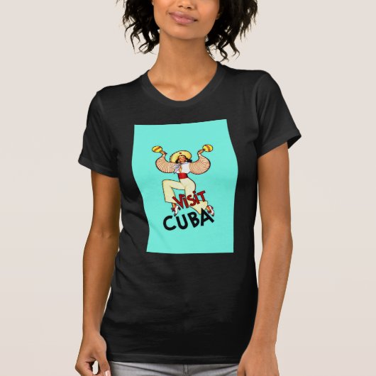 T-shirt Visiter Cuba Vintage voyage (Devant)