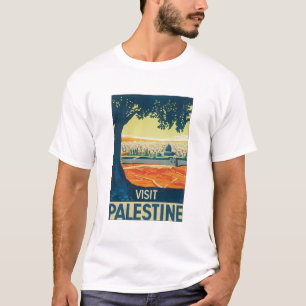 T-shirt Visiter l'affiche Vintage voyage de Palestine