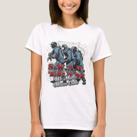 T-shirt Visites à domicile d'équipe de choc (Devant)