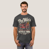 T-shirt Visites à vélo de Pee Wee (Devant entier)