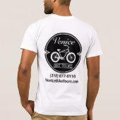 T-shirt Visites de vélo de Venise (Dos)