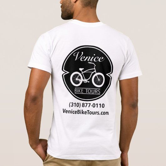 T-shirt Visites de vélo de Venise (Dos)