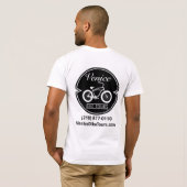 T-shirt Visites de vélo de Venise (Dos entier)