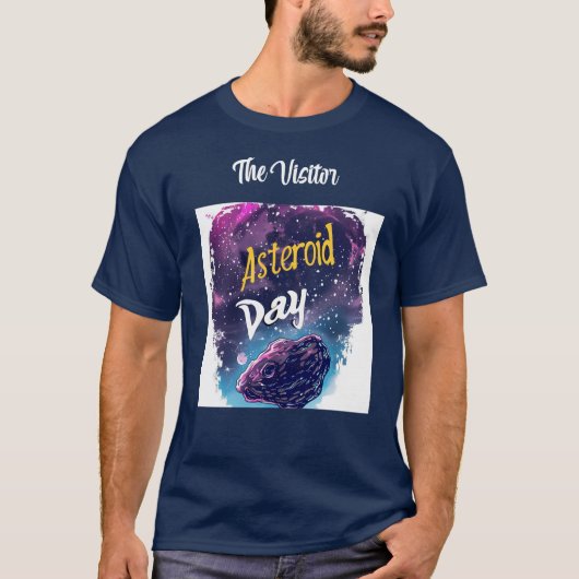 T-shirt Visiteur : Ciel de nuit comète magique et astéroïd (Devant)
