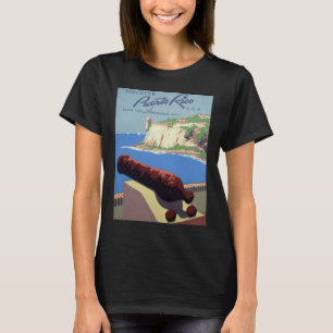 T-shirt Visitez la forteresse El Morro, Porto Rico, Vieux 
