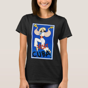 T-shirt Visitez La Havane, Cuba, Affiche de voyage vintage