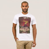 T-shirt Visitez l'affiche Fearsome Krakatoa Travel (Devant entier)
