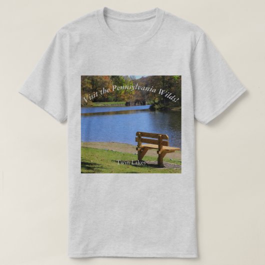 T-shirt Visitez le PA Wilds Souvenir Twin Lakes (Design devant)