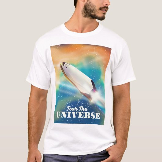 T-shirt Visitez l'univers de l'art spatial. (Devant)