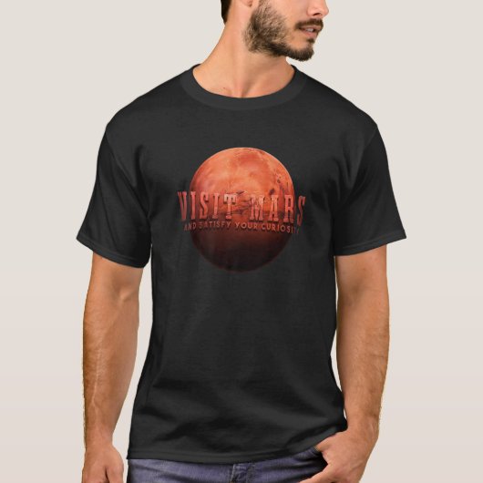 T-shirt Visitez Mars Premium (Devant)