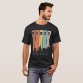 T-shirt Visitez Phoenix La Vallée Du Soleil Skyline Retro (Devant entier)