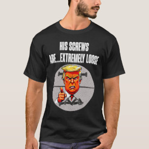 T-shirt Visse Desserrée Trump Humour Salade De Mots Menson