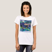 T-shirt Visualisation Des Vents Mondiaux. (Devant entier)