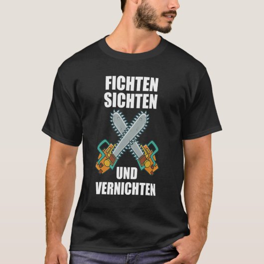 T-shirt Visualisation Et Destruction De L'Épinette Bois De (Devant)