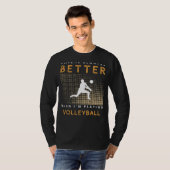 T-shirt Vitalité du volley-ball : Jeu de plaisir de frisso (Devant entier)